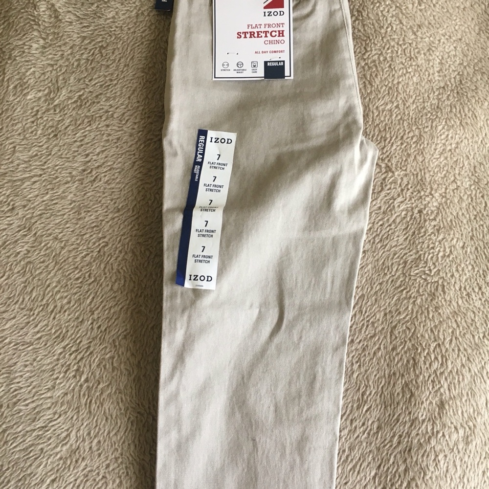 Brand New with tags Izod Khaki uniform pants - Picture 4 of 4
